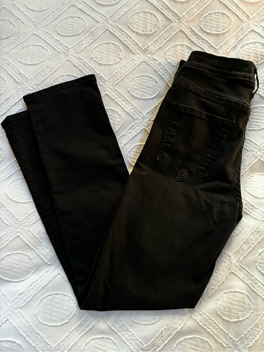 MOTHER Black the mid rise, dazzler ankle not guilty size 27